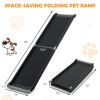 63" Pet RampUpgrade Folding Pet Ramp Portable Dog Ramp with Steel Frame