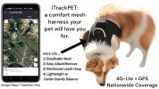 Realtime GSM GPS Tracker Dog Cat Waterproof Locator with Notifications Size:XS