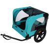 Light Green Foldable Pet Jogging Stroller Dog Carriers Bicycle Trailer Pet Dog Cat Bike Trailer