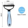 Large Pets Fur Knot Cutter Dog Grooming Shedding Tools Pet Cat Hair Removal Comb Brush Double Sided Pet Products Suppliers